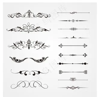 欧式花边素材图片