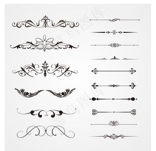 欧式花边素材图片