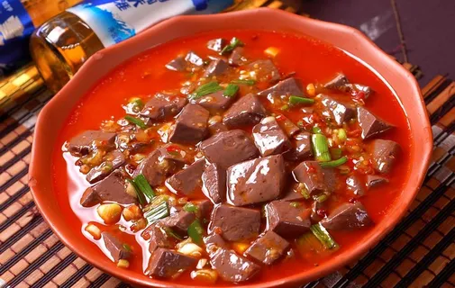 烧鸡血图片 烧鸡血图片