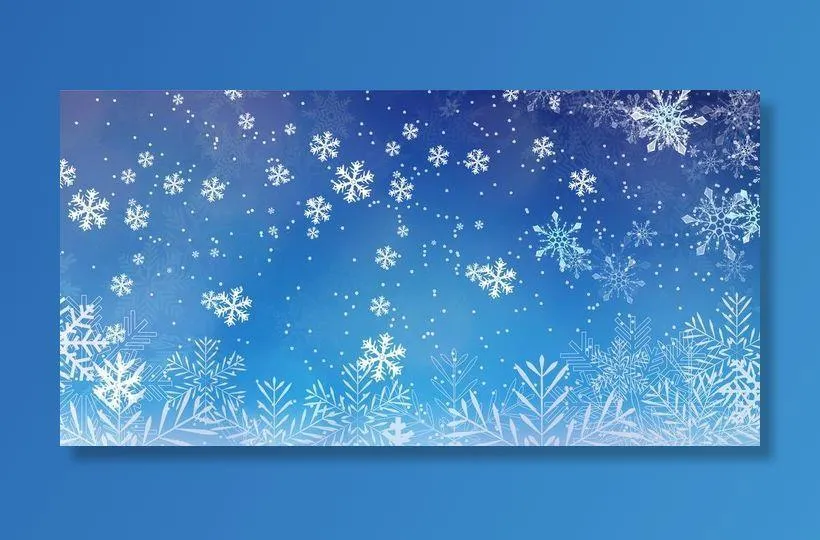 雪花素材图片(3704x2000)psd模版下载