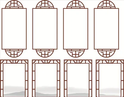 矢量古典画框图片