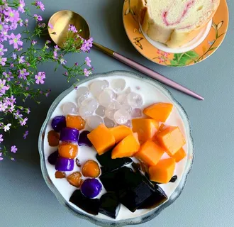 芒果西米水果捞图片