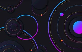 渐变几何背景图片