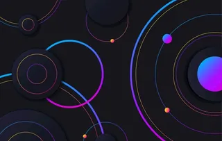 渐变几何背景图片