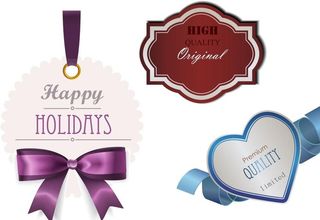 心形丝带边框 蝴蝶结图片