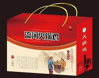 火锅鸡包装箱（平面图）图片