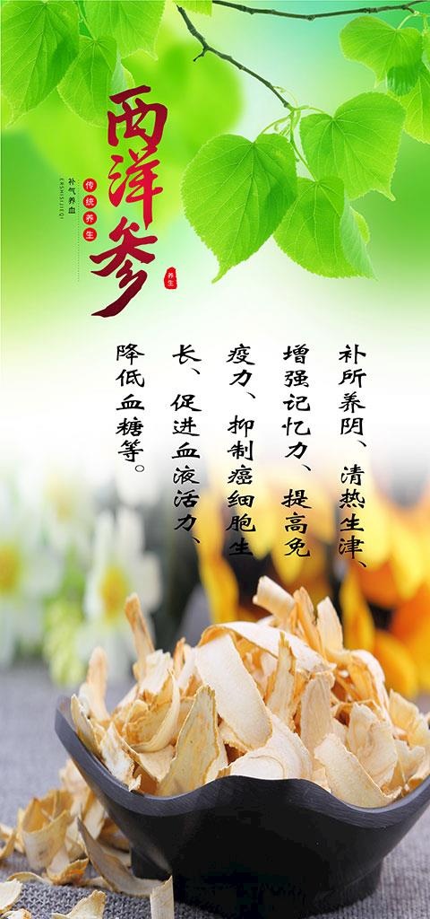 西洋参图片(14173x7087)psd模版下载