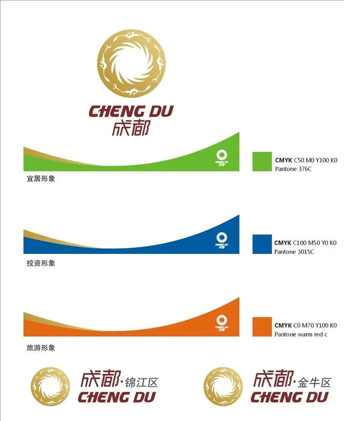 成都市城市形象标识图片cdr矢量模版下载