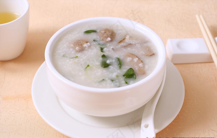 枸杞猪肝粥图片