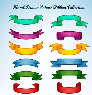 飘带标题栏图片