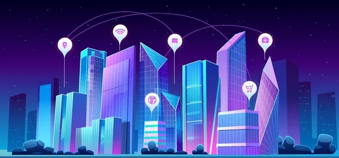 矢量夜景建筑图片 矢量夜景建筑图片