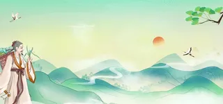 古代山水画图片