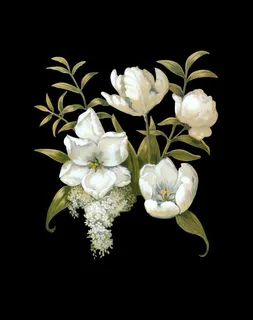 手绘花卉 油画花卉 白色花卉图片 手绘花卉 油画花卉 白色花卉图片