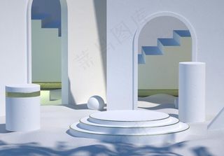 C4D模型 电商立体场景图片