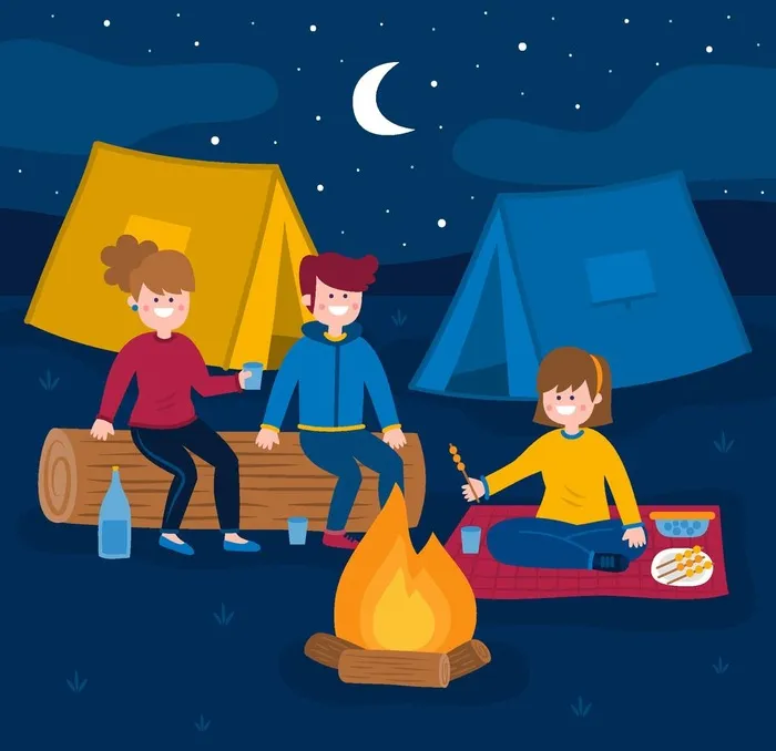 露营图片ai矢量模版下载