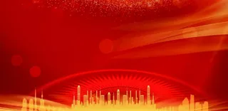 红色城市背景图片