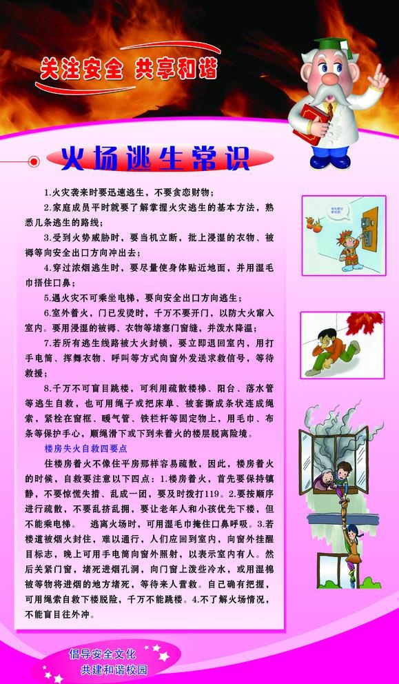 火场逃生常识图片