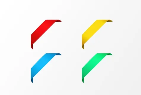 飘带绸带斜边标题元素图片