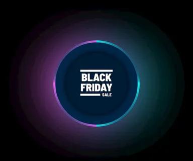 霓虹黑五标签 图片