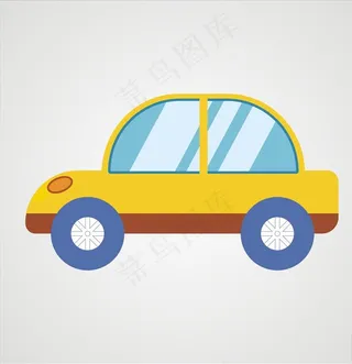 矢量小汽车卡通设计图片