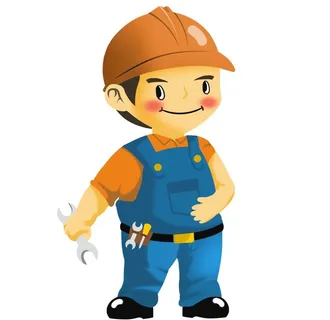 卡通工人图片
