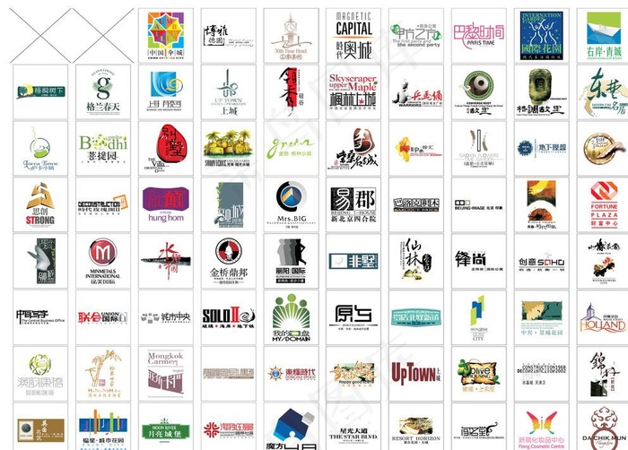 地产标志合集图片