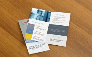 对折页样机图片