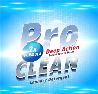 蓝色半调背景洗涤清洁产品图片