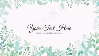 水彩花卉背景  图片