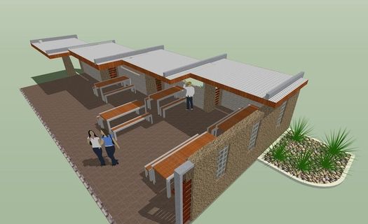 su廊架模型图片