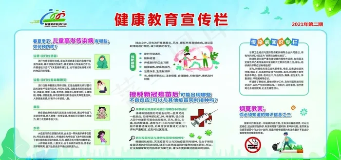 健康教育宣传栏 图片cdr矢量模版下载