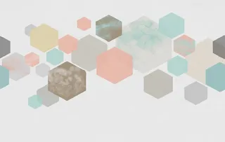 几何北欧简约玄关屏风电视背景墙图片