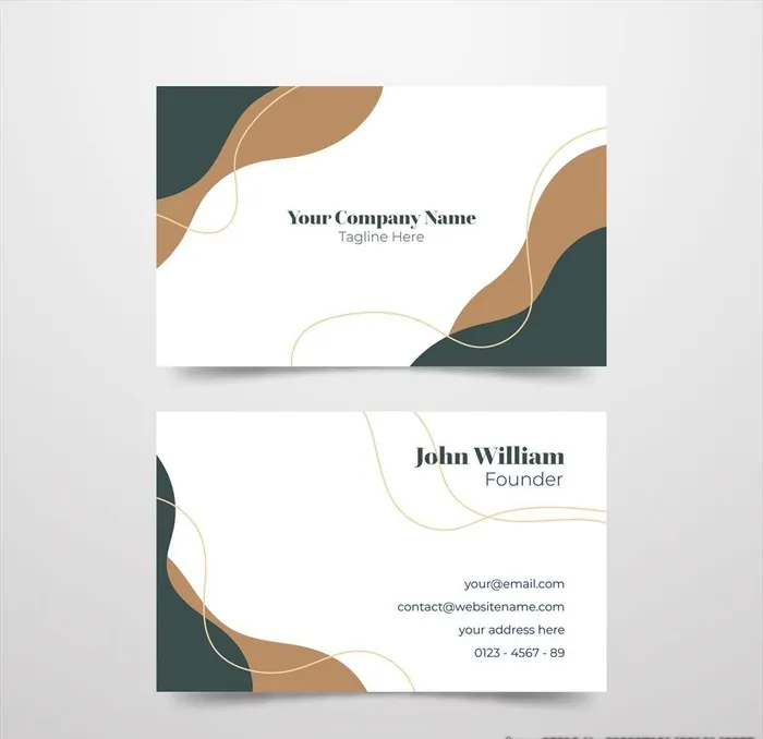 时尚名片图片ai矢量模版下载