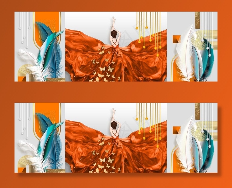 美女装饰画图片