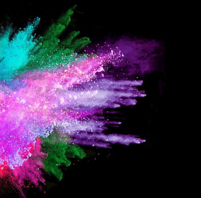 彩色粉尘烟雾图片