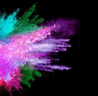 彩色粉尘烟雾图片