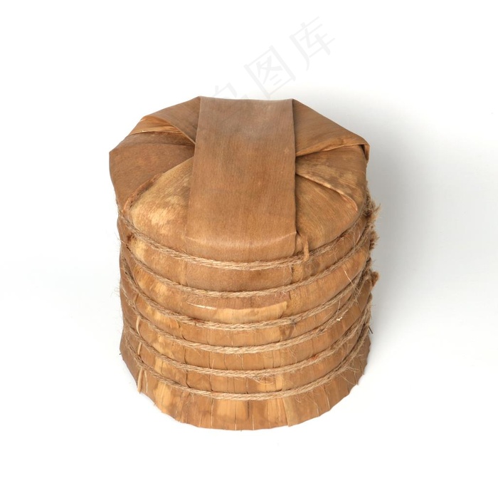 普洱茶七子饼笋壳传统包装图片