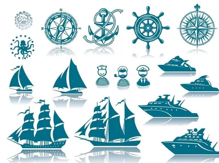 航海元素素材图片