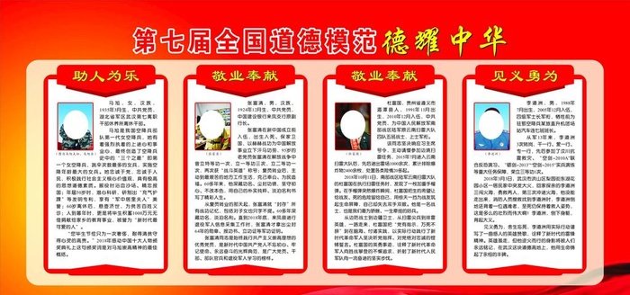 第七届全国道德模范图片
