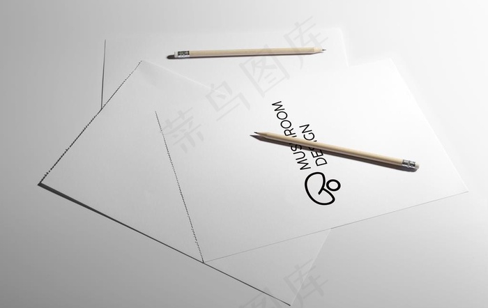 手绘logo样机图片