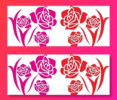 玫瑰花矢量素材图片