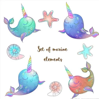 卡通独角兽图片