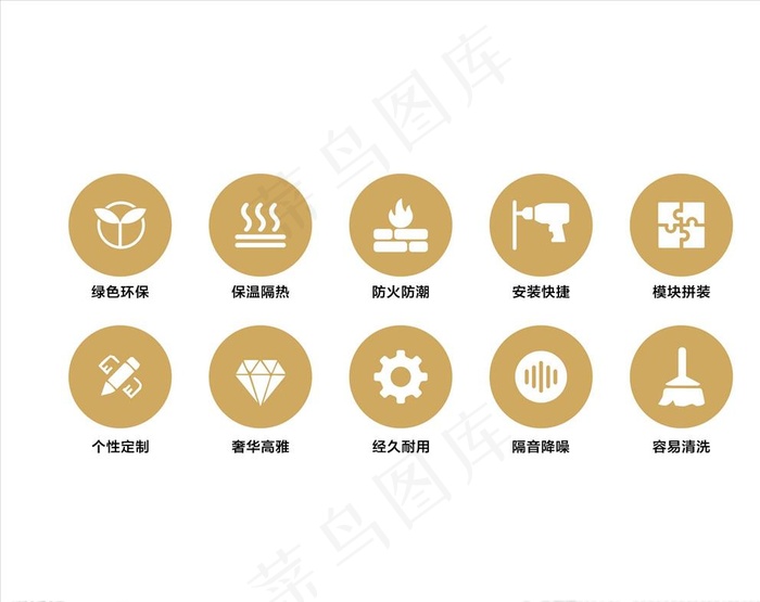 全屋整装功能点图片ai矢量模版下载