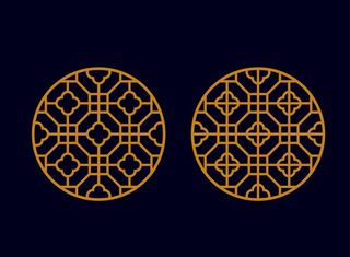 中式窗格花纹图片