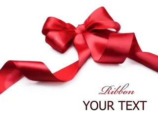 红色蝴蝶结图片