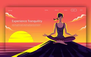 瑜伽网页图片