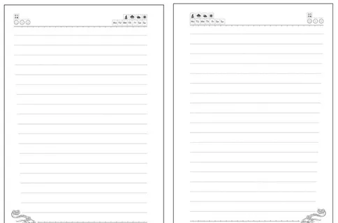 笔记本内页图片