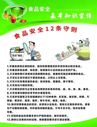 食品安全单页图片