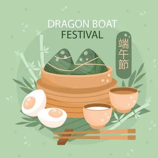 端午节粽子矢量插画图片