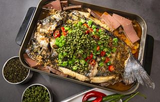 青花椒烤鱼 蒜香烤鱼 巫山烤鱼图片